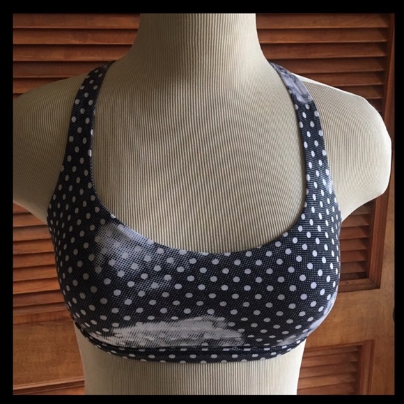 ❤️FINAL❤️Lululemon sports bra, navy &white dots - Picture 6 of 6
